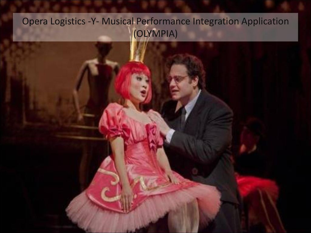 Opera Logistics -Y- Musical Performance Integration Application (OLYMPIA)