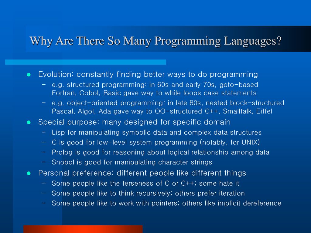 Programming Languages and Paradigms - ppt download