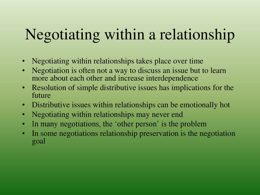 The Social Context Of Negotiation - Ppt Download