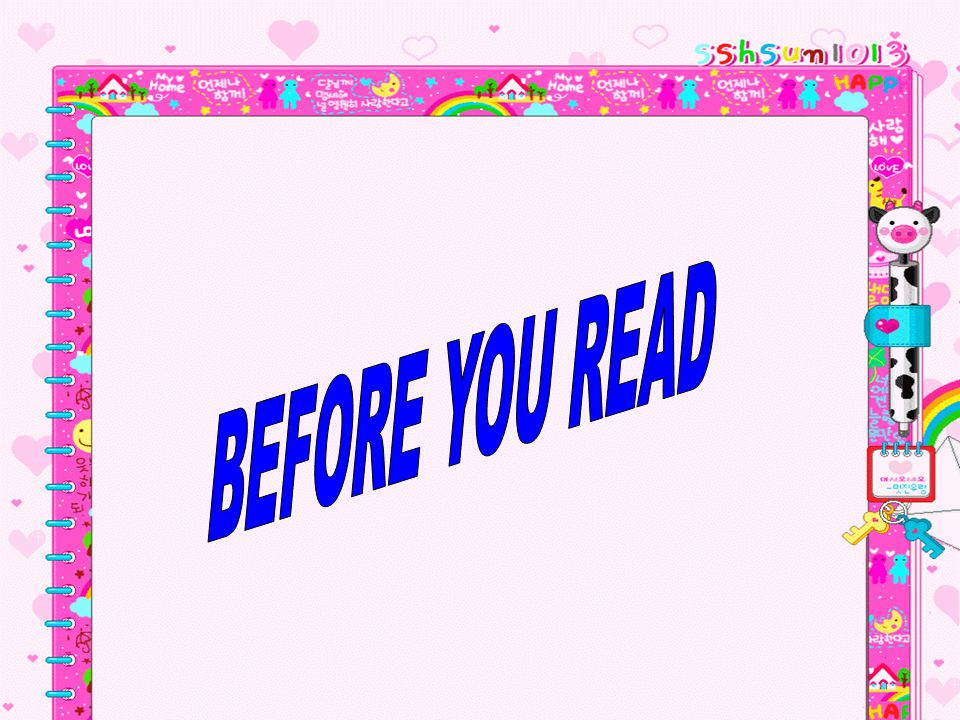 BEFORE YOU READ