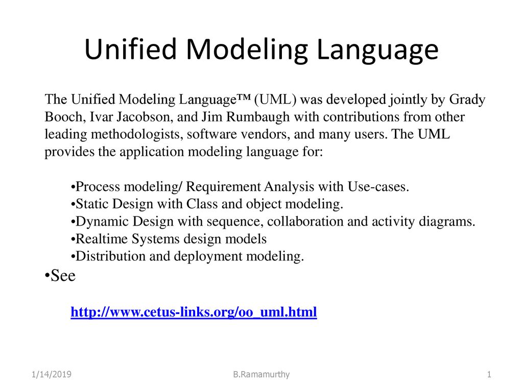 Unified Modeling Language Ppt Download 7206