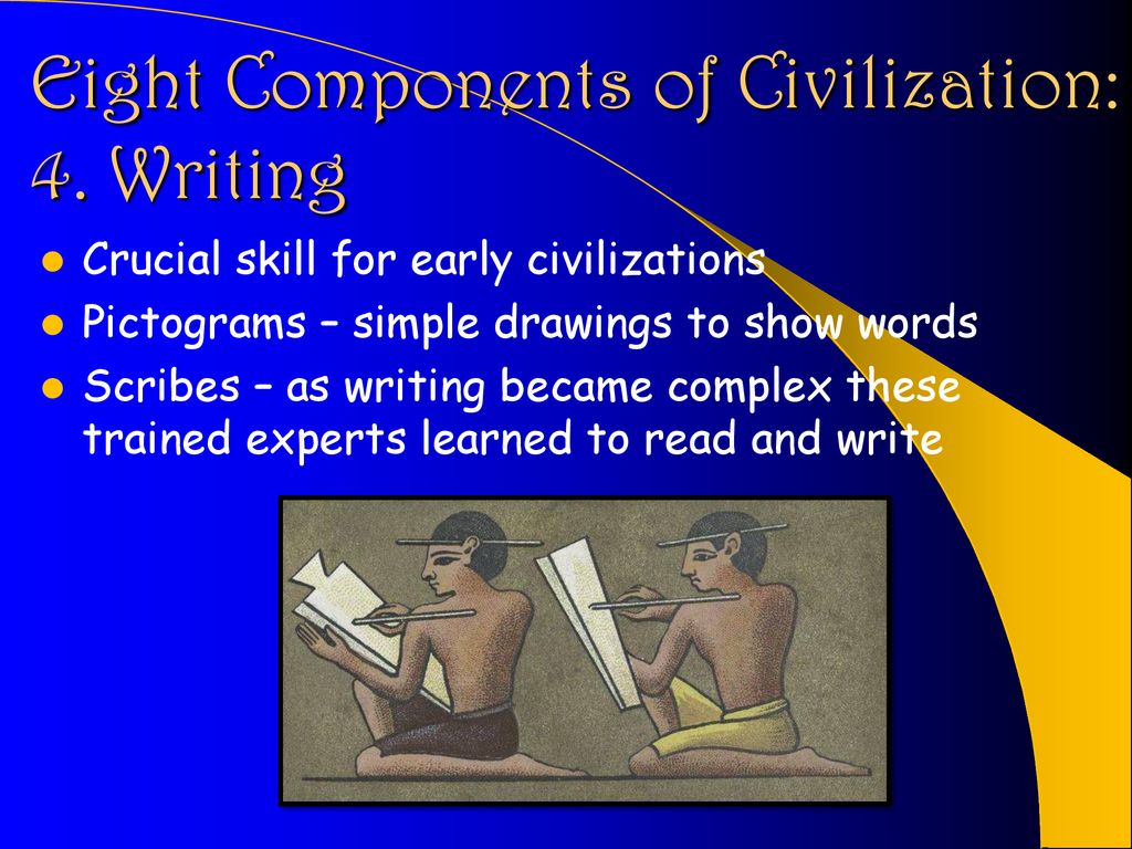 Eight Components of Civilization: 4. Writing