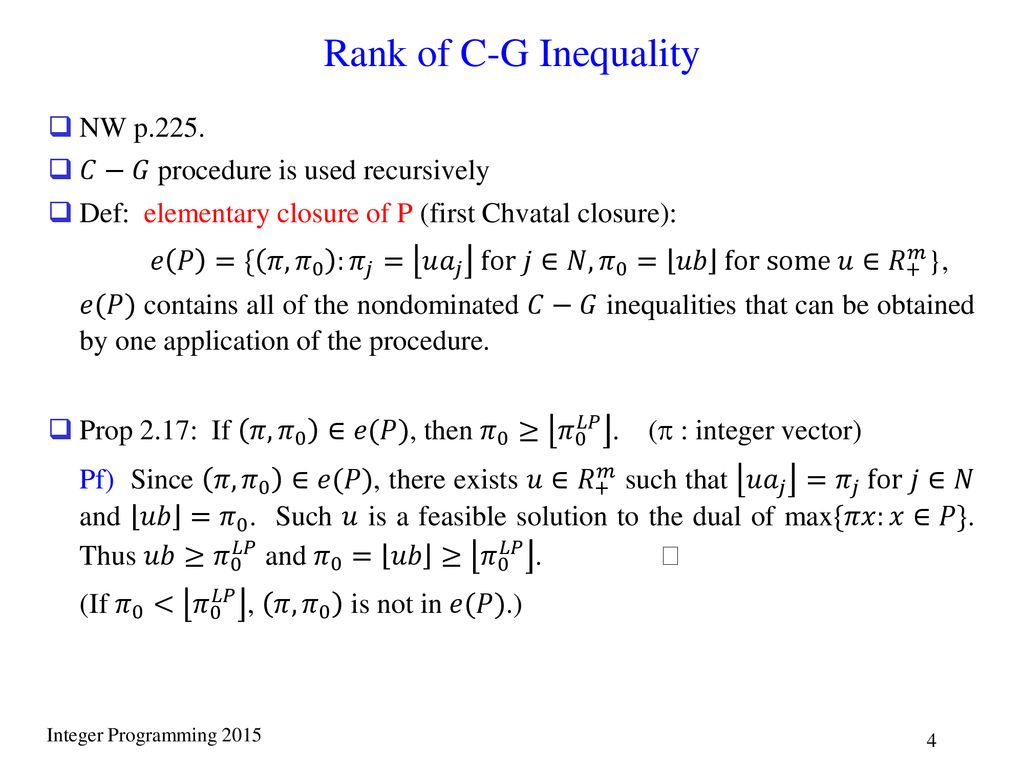 2 Generating All Valid Inequalities Ppt Download