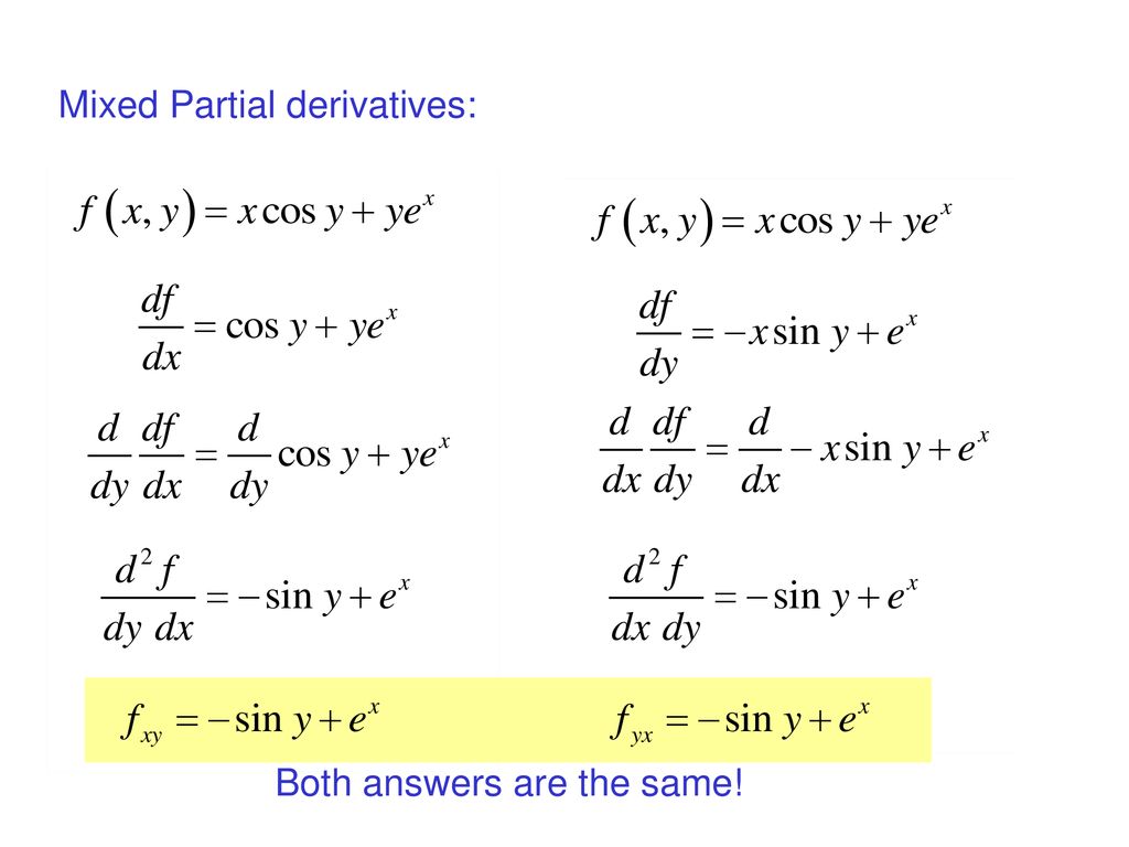 13 3 day 2 higher order partial derivatives ppt download