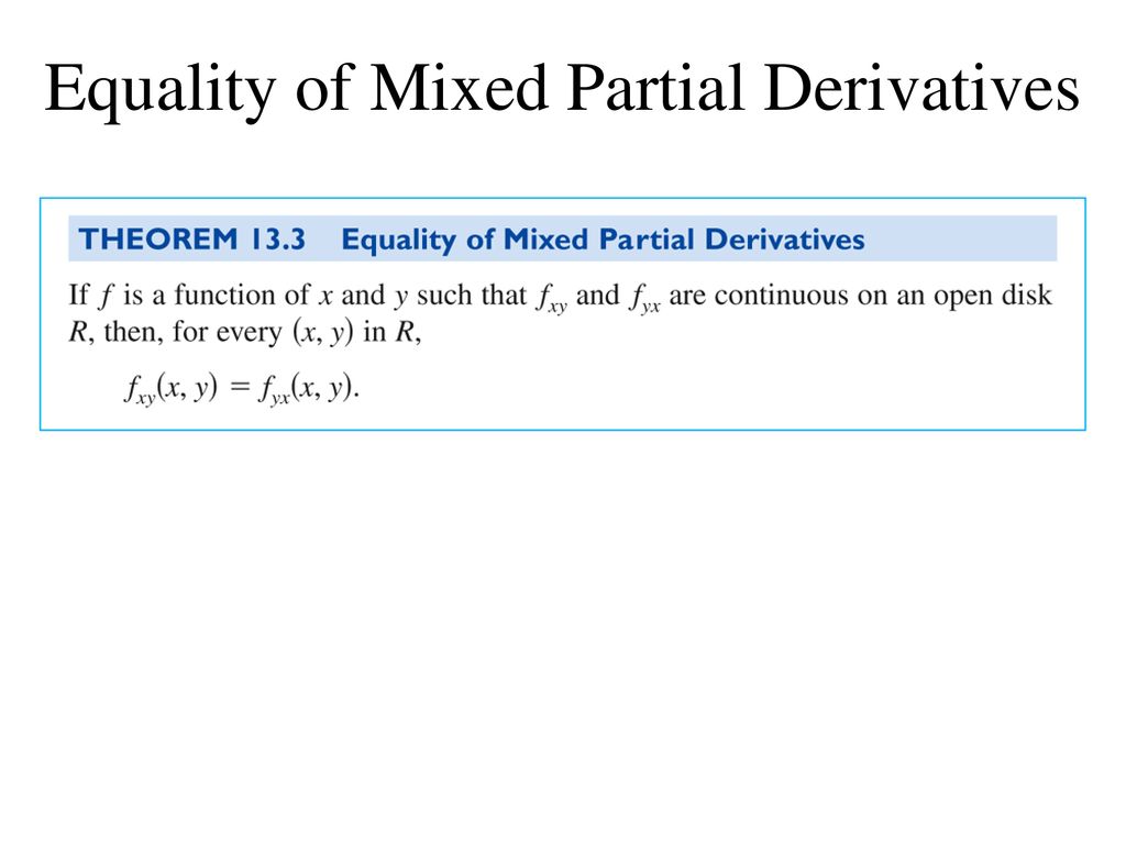 13 3 day 2 higher order partial derivatives ppt download