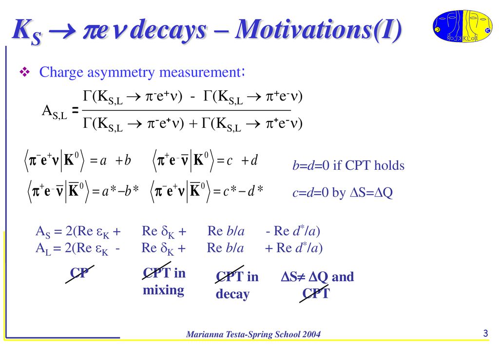 Kloe Studies For Semileptonic Decays Ppt Download
