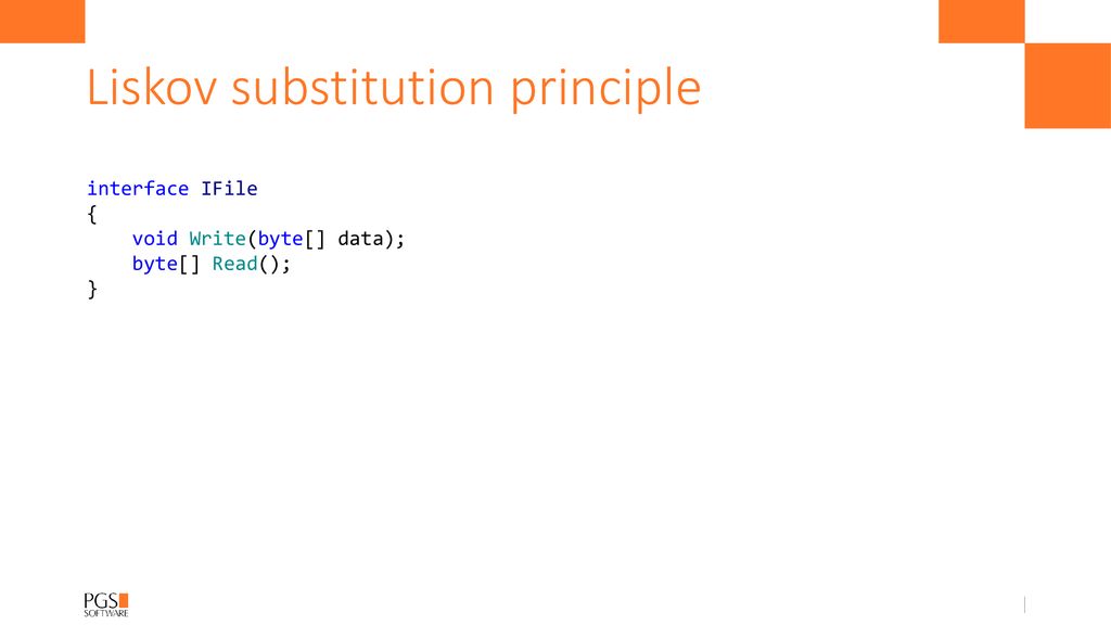 Liskov substitution principle