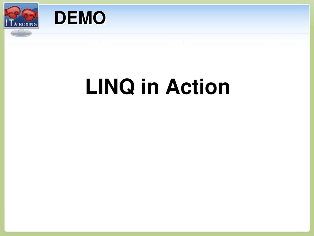Linq ado net entity framework ppt download