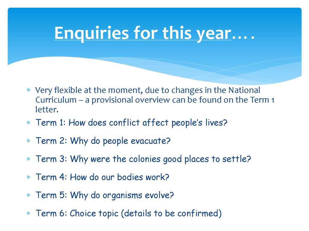 Year 6 Information Meeting - ppt download