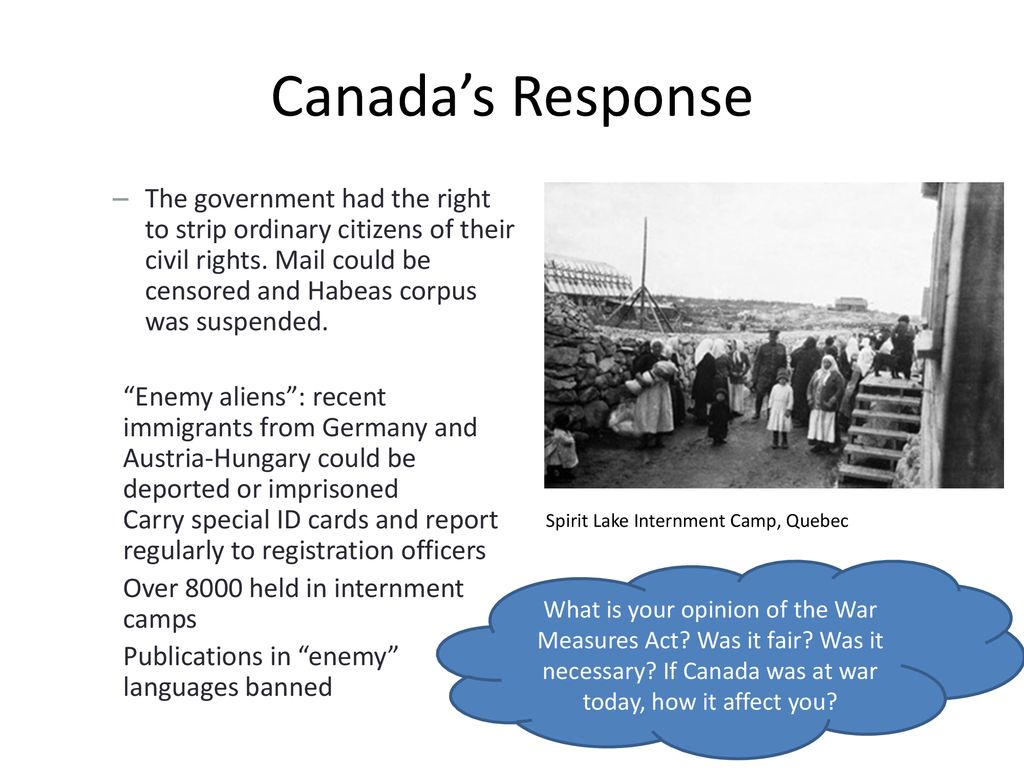 Canada’s Response