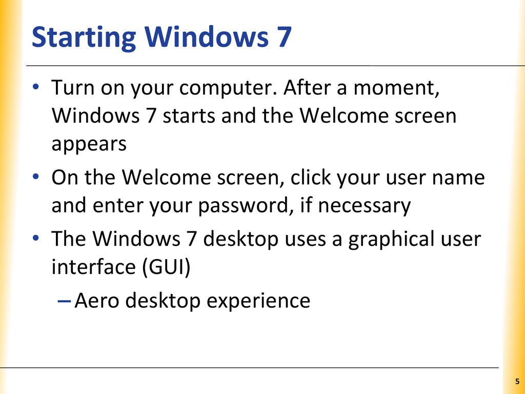 Exploring the Basics of Microsoft Windows 7 - ppt download