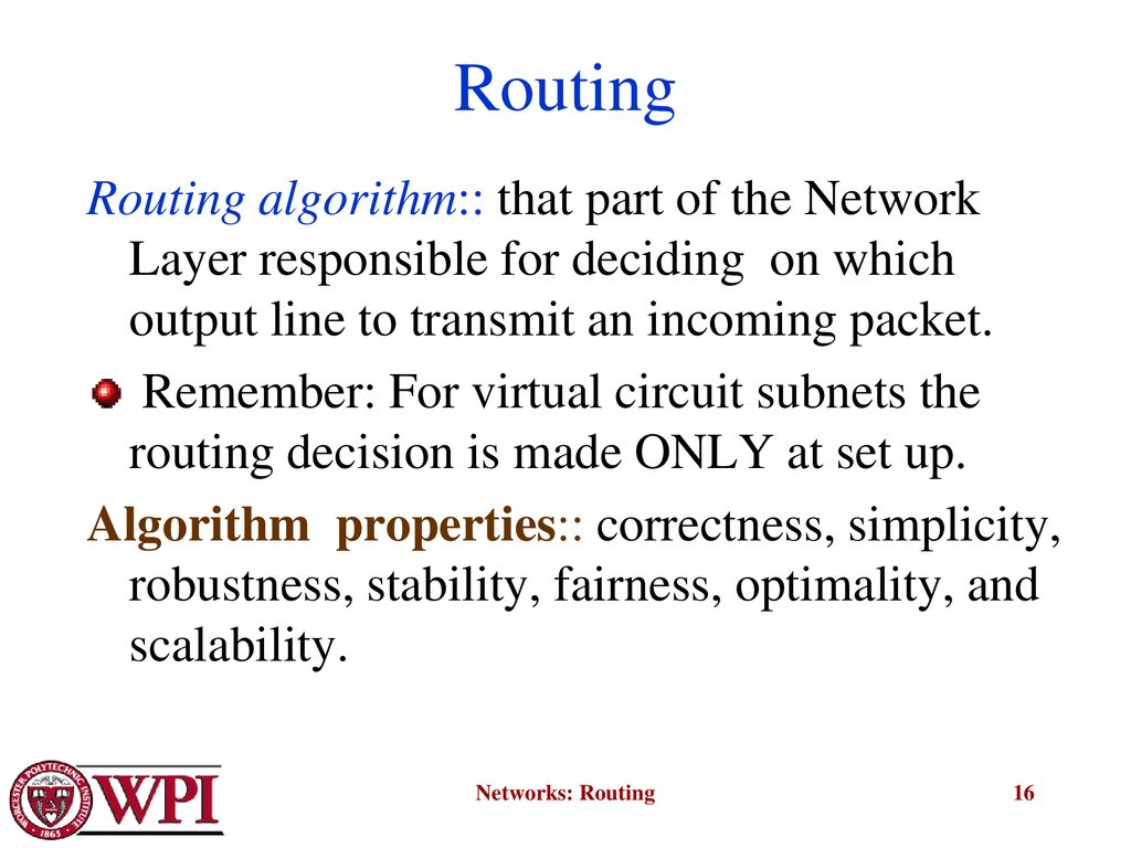 Network Layer Routing Networks: Routing. - ppt download
