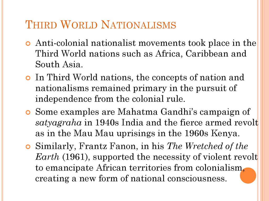 Rising Nationalism in the Third World