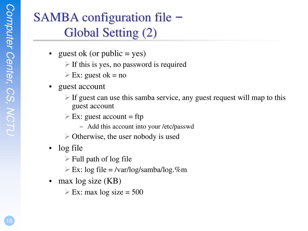Samba smb yench ppt download
