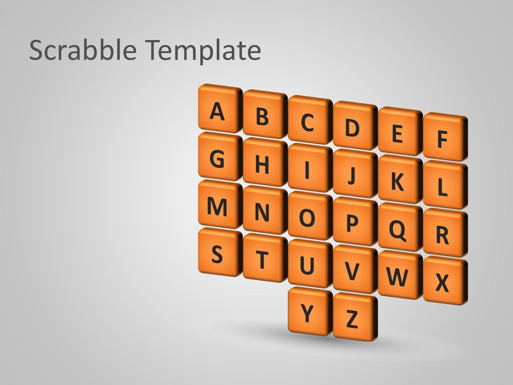 Scrabble Template E B N U S C I T P R O F W X A Ppt Download