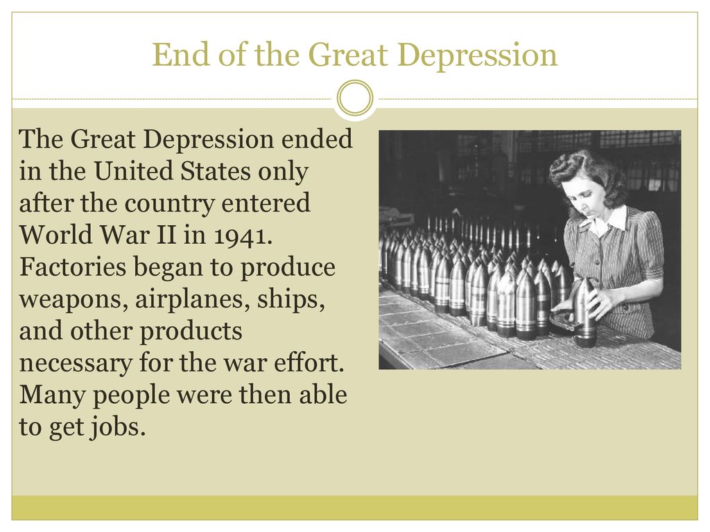 The great depression ppt download