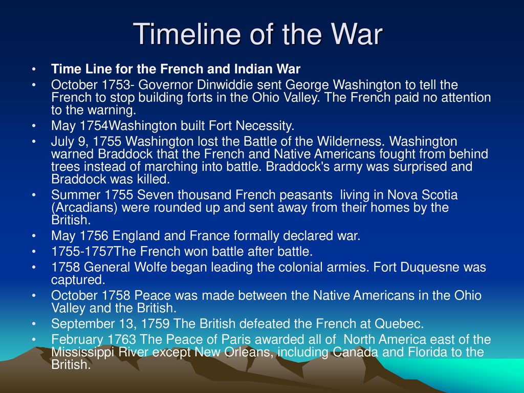 The French and Indian War - ppt download