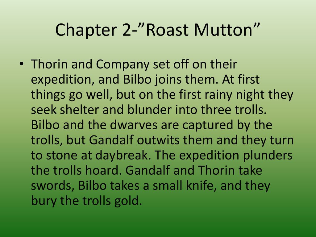 the hobbit book summary