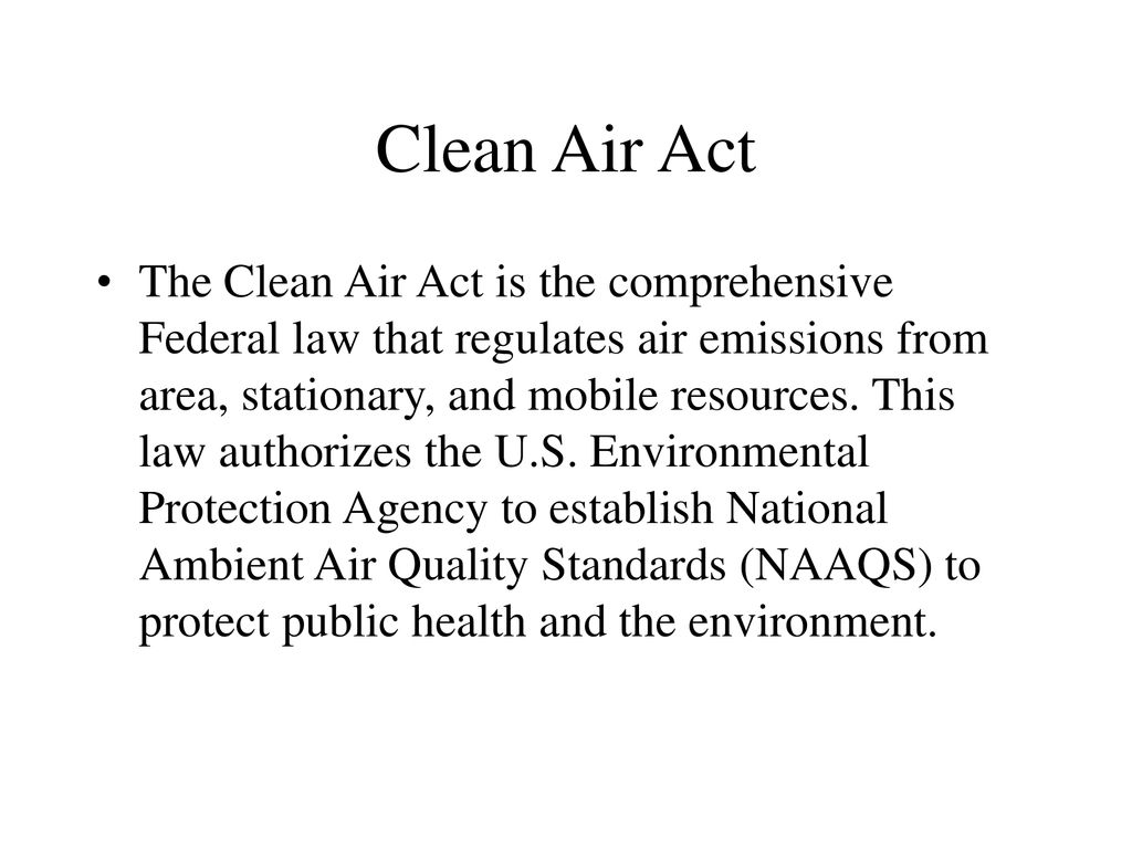 Clean Air Act 
