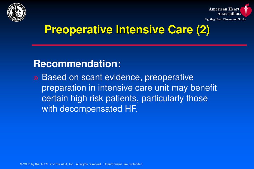 Guidelines For Perioperative Cardiovascular Evaluation For Noncardiac ...