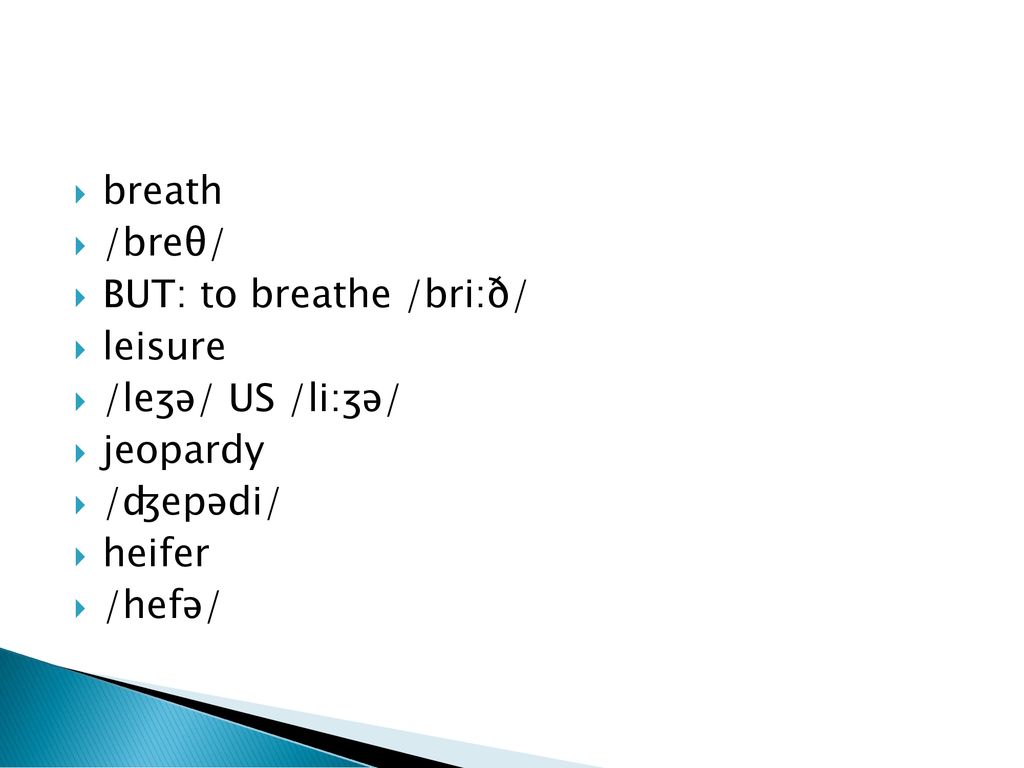 How to Pronounce BREATH, BREATHE, BRIEF - English Pronunciation