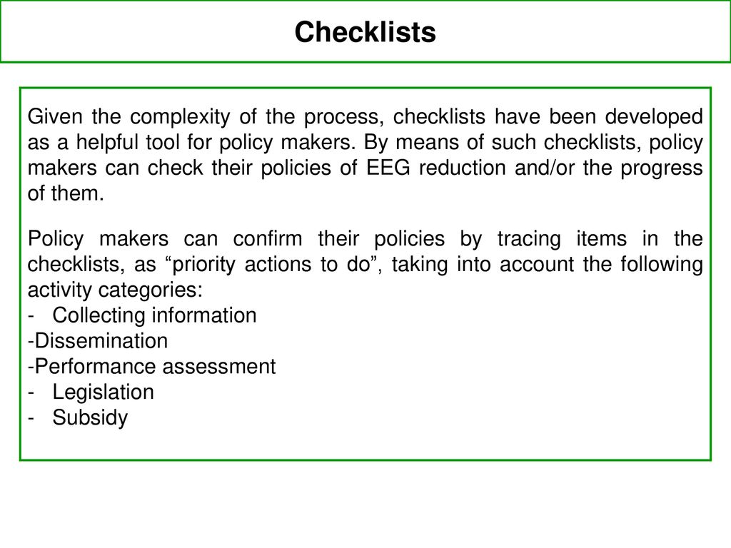 Annex 57. Guidelines for Policy Makers - ppt download