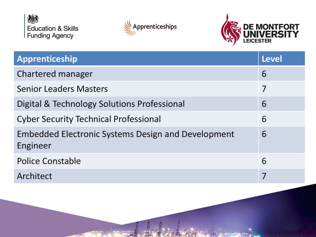 DMU delivering apprenticeships since ppt download