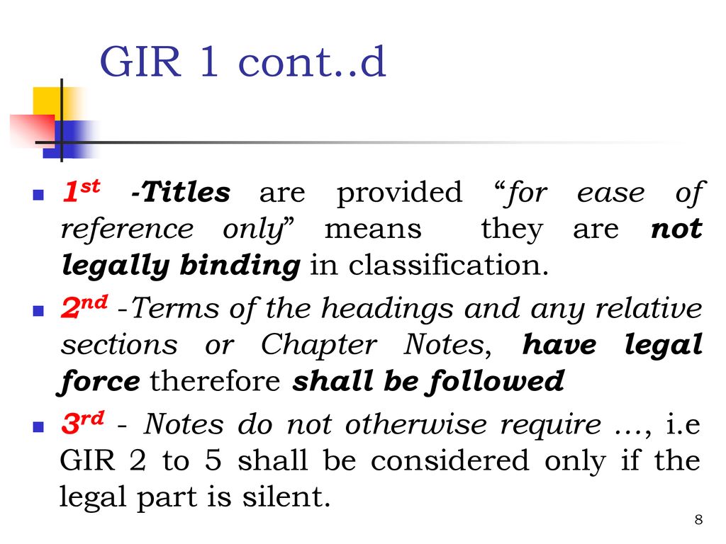 General Interpretative Rule Gir 1 Ppt Download