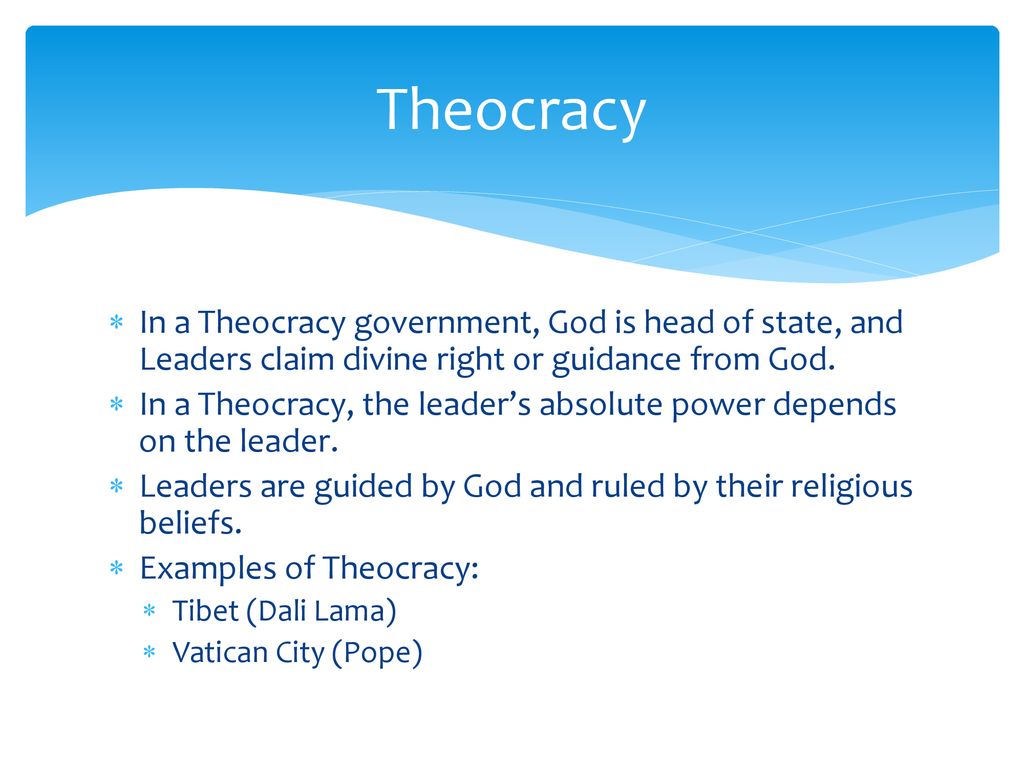 Different Types of Government Around the Globe - ppt download