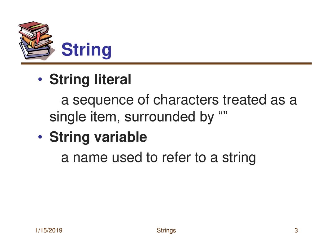 String variable methods and properties ppt download