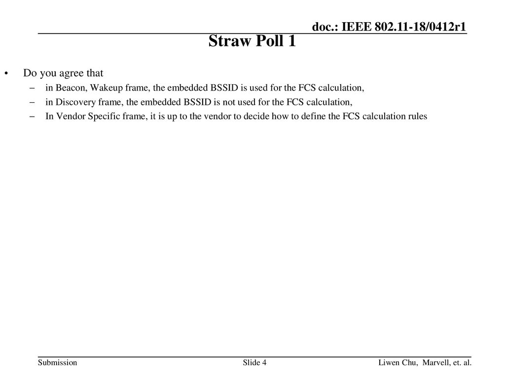 Bssid information in fcs ppt download