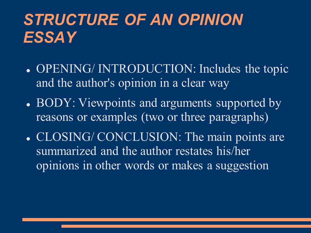 how to write an opinion essay introduction