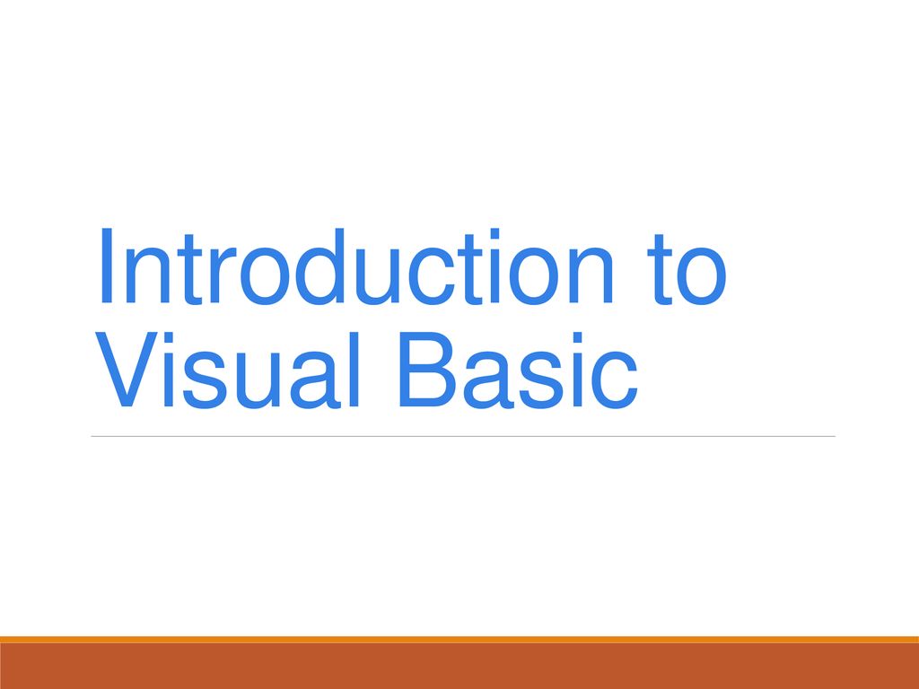 visual basic presentation