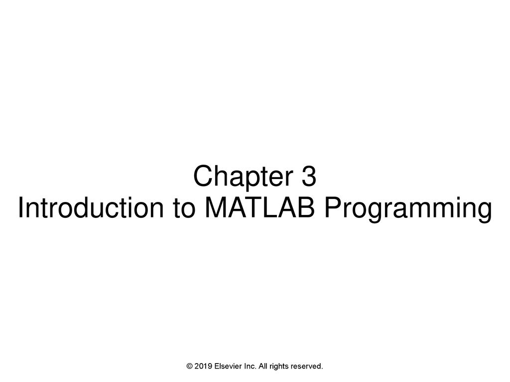 Introduction to MATLAB Programming - ppt download