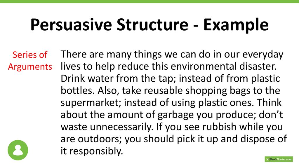 persuasive text structure