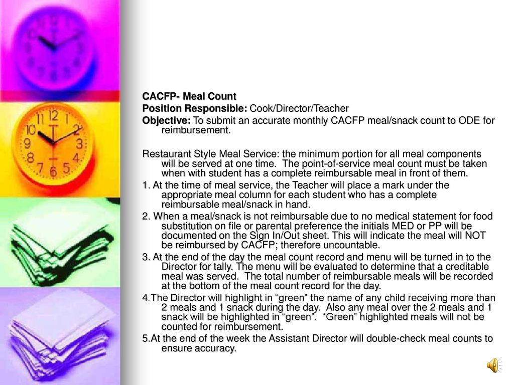 Cacfp administrative review tips ppt download