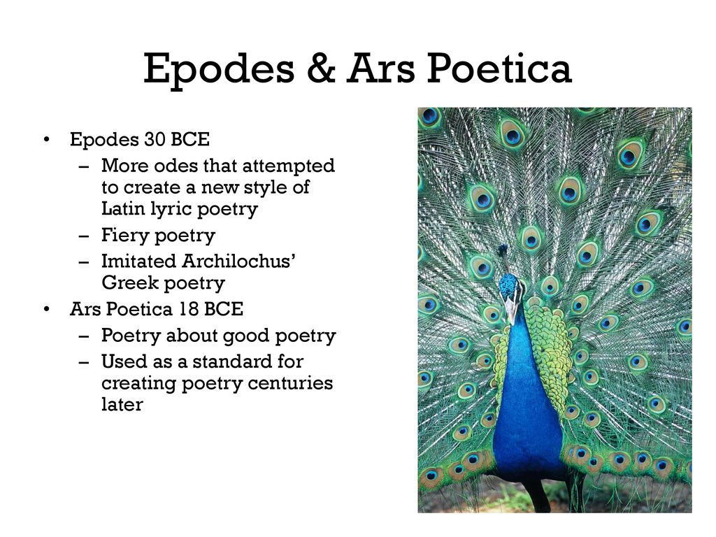 Epodes & Ars Poetica Epodes 30 BCE