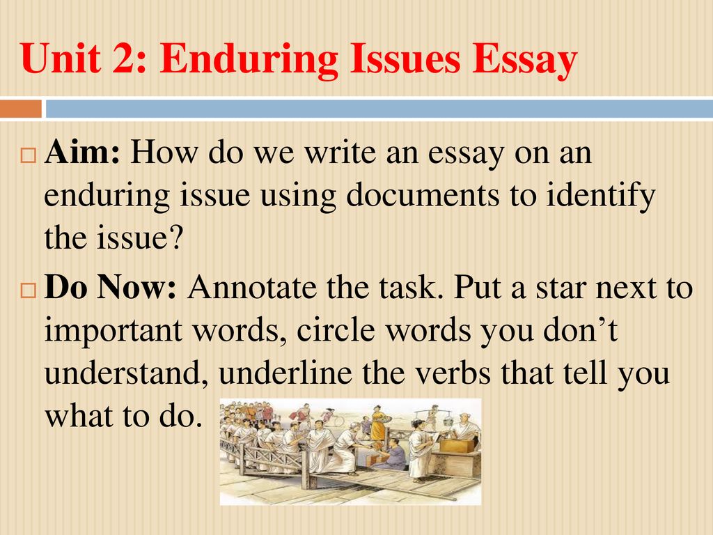 how to write an enduring issue essay ppt