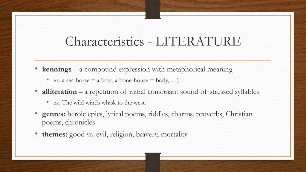 Old English period literature - ppt download