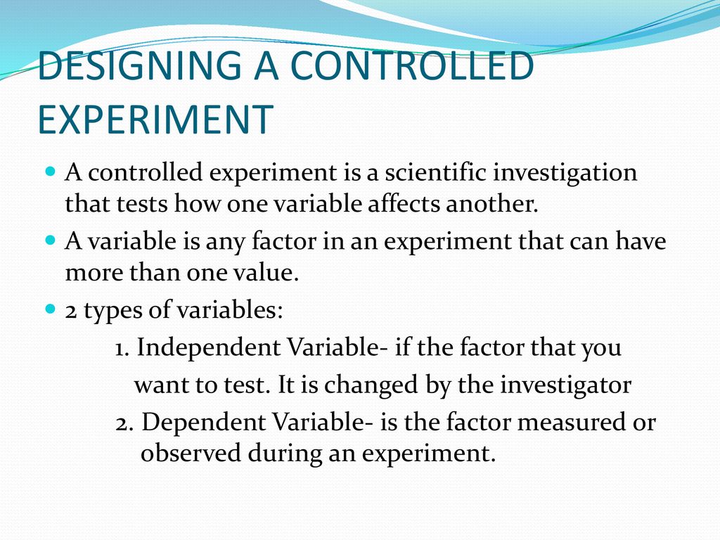 independent variable case study