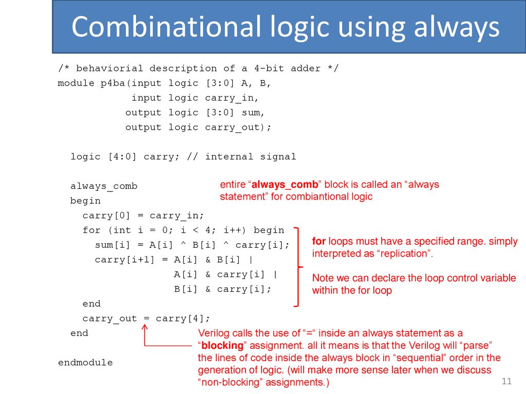 Lecture 2: Continuation of SystemVerilog - ppt download