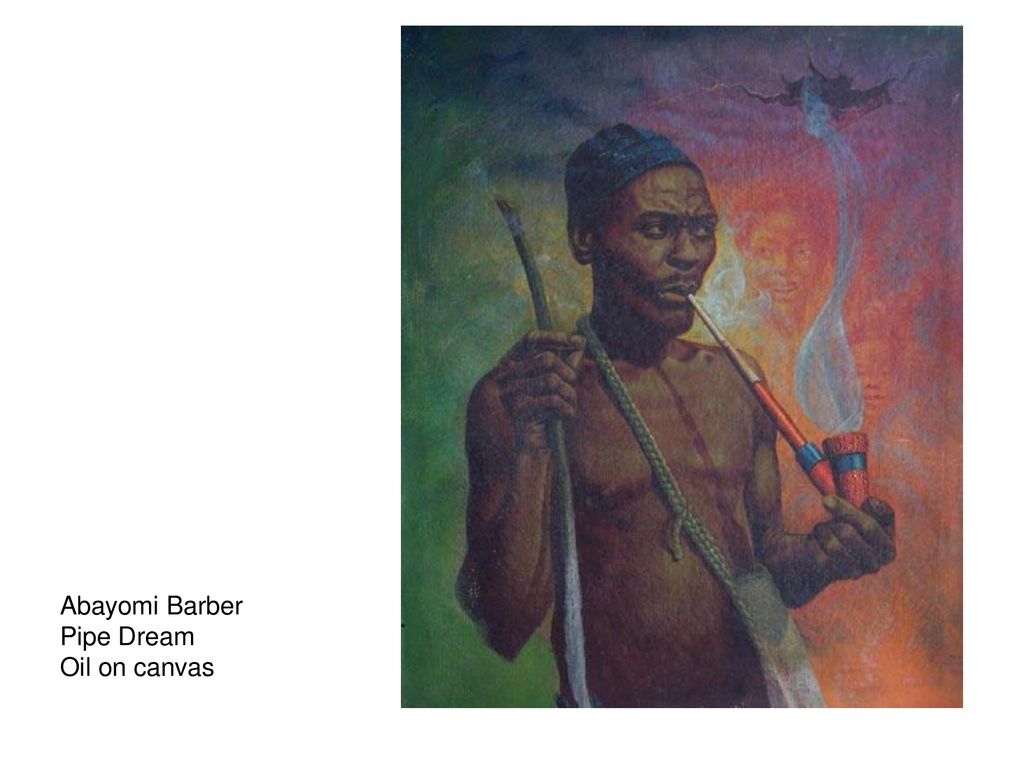 Abayomi Barber Pipe Dream Oil on canvas