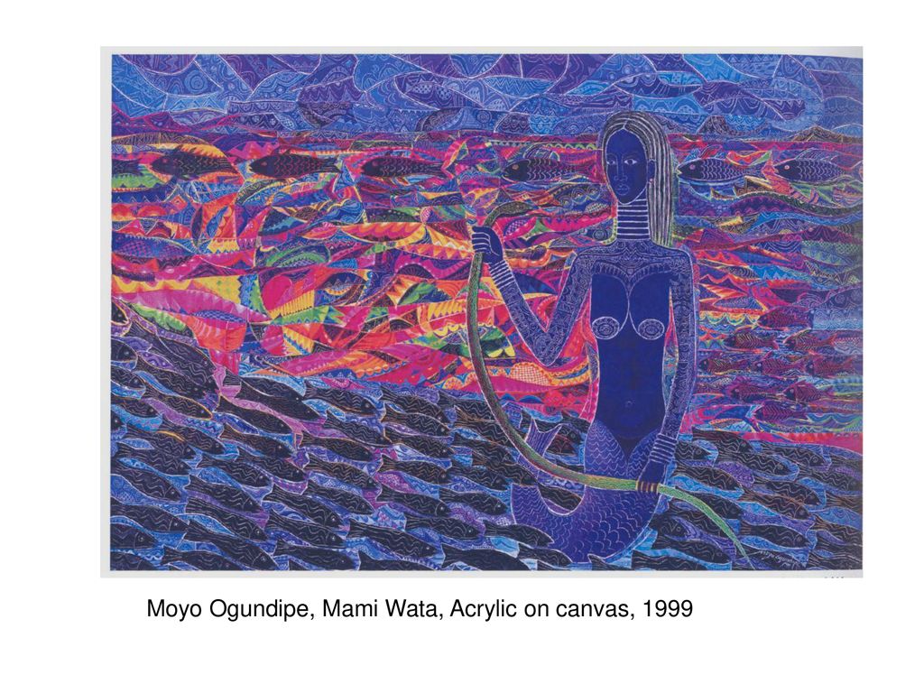 Moyo Ogundipe, Mami Wata, Acrylic on canvas, 1999