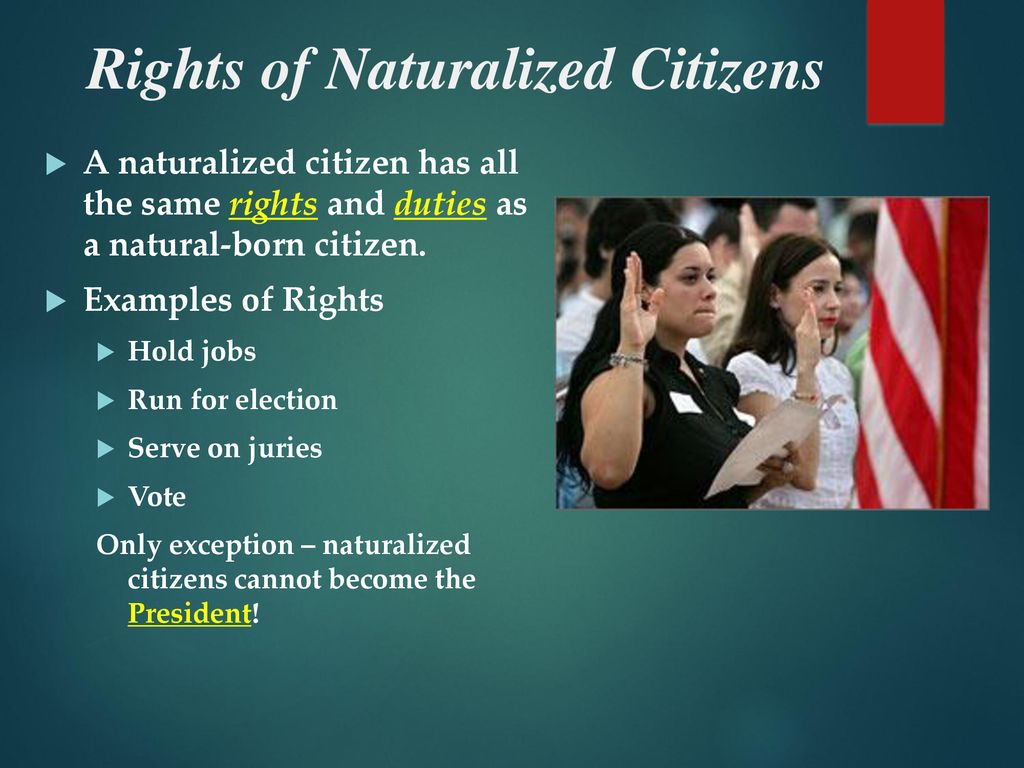 Rights of Naturalized Citizens