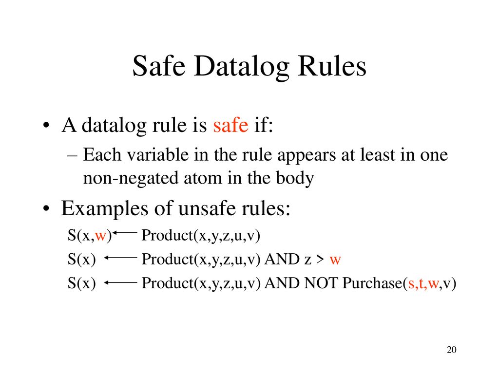 Lecture 9 Relational Algebra Continued Datalog Ppt Download
