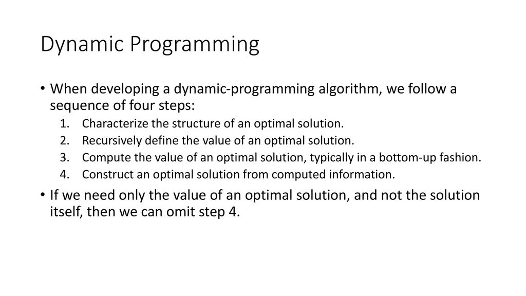 Dynamic Programming. - ppt download