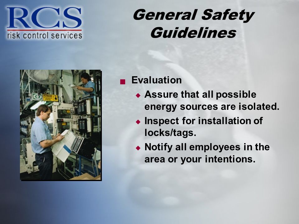 General Safety Guidelines