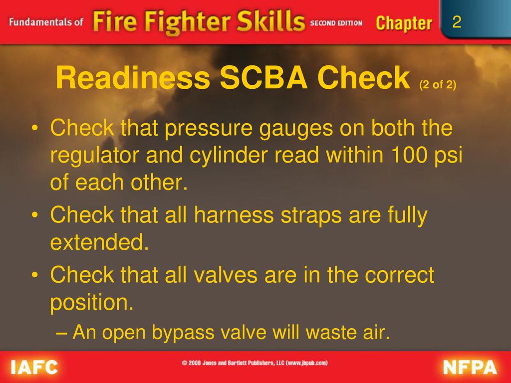Readiness SCBA Check (2 of 2)