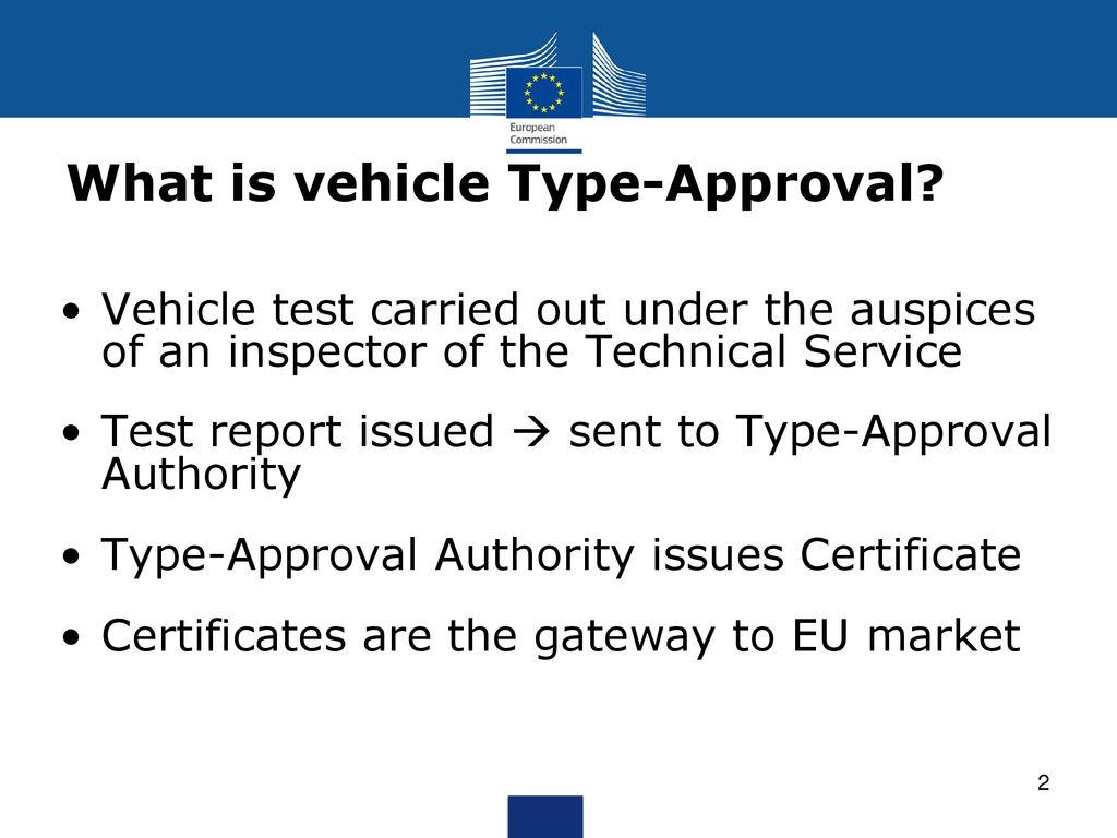 The new eu type approval framework for motor vehicles ppt download