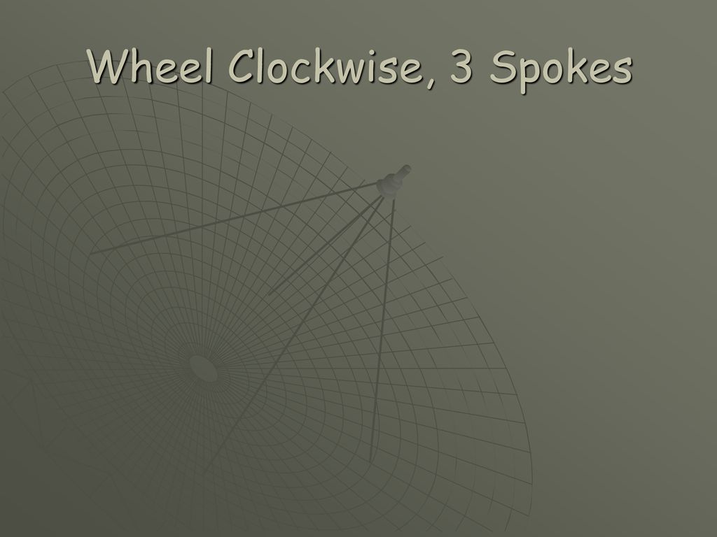 Wheel Clockwise, 3 Spokes